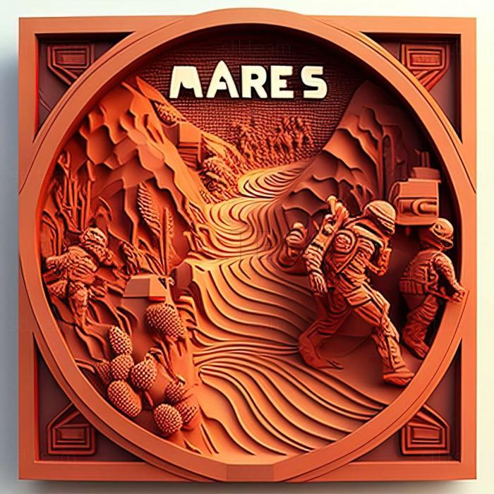 3D model Take On Mars game (STL)